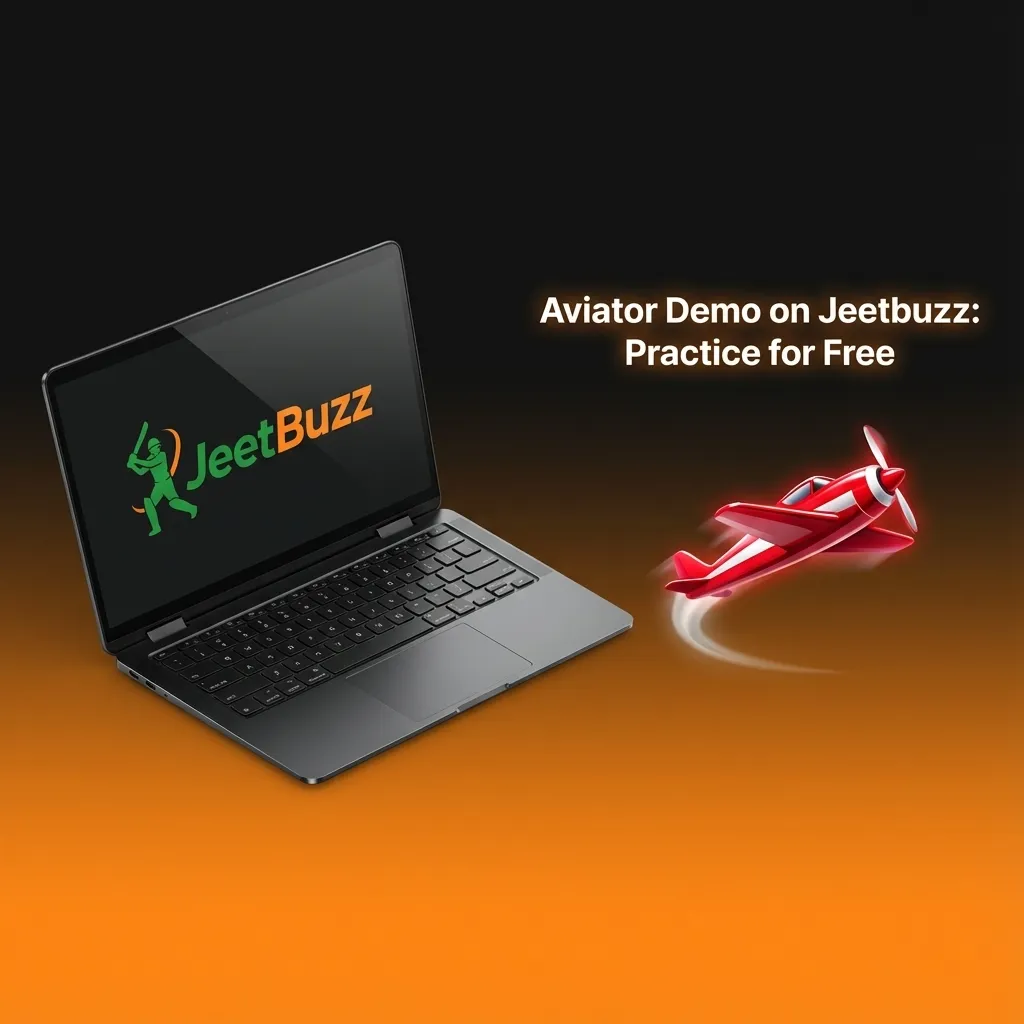 Aviator game demo screen on Jeetbuzz showing virtual balance, interface, and multipliers for risk-free practice