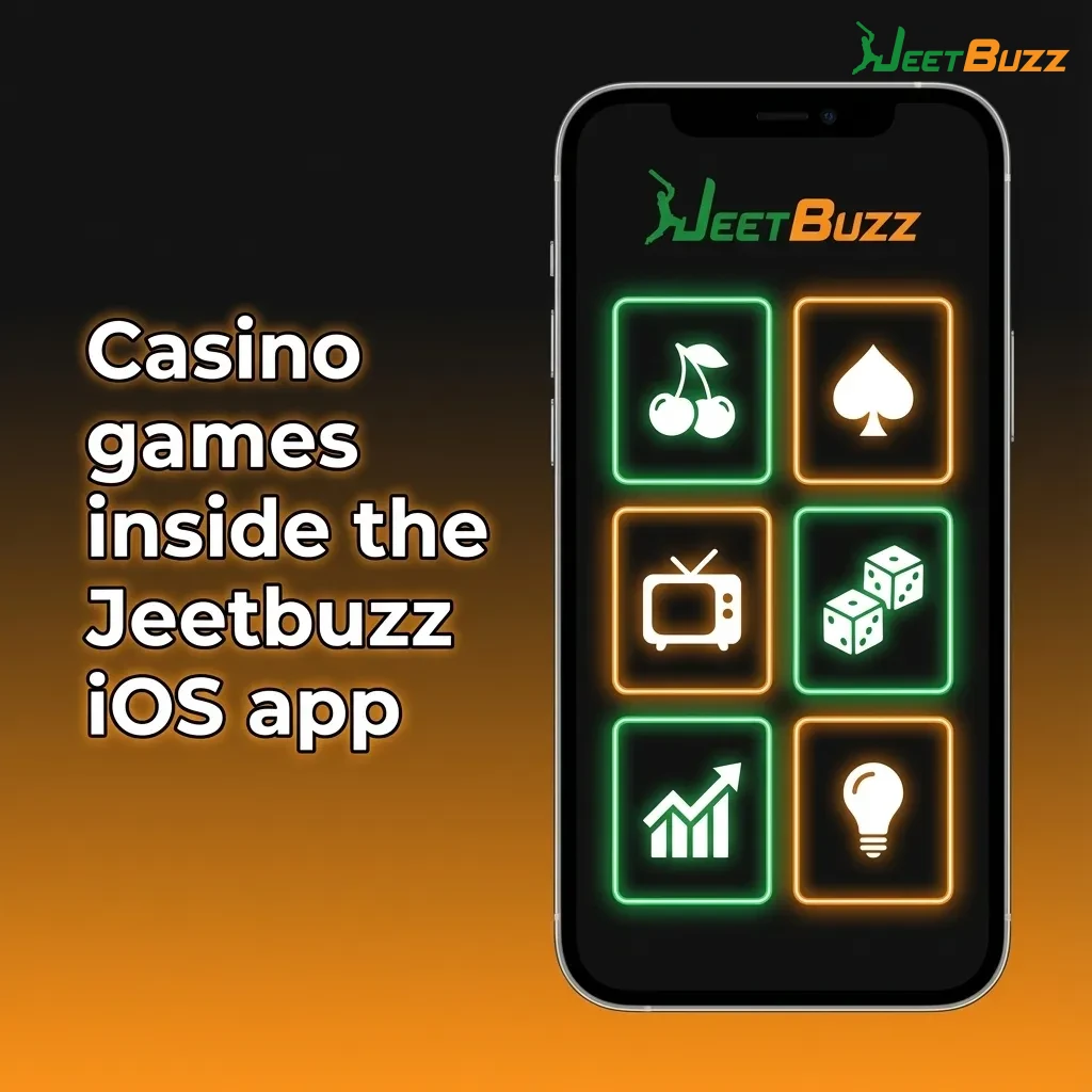 Jeetbuzz iOS app screen showing casino lobby with slots, live dealer tables, and Indian games like Teen Patti and Andar Bahar