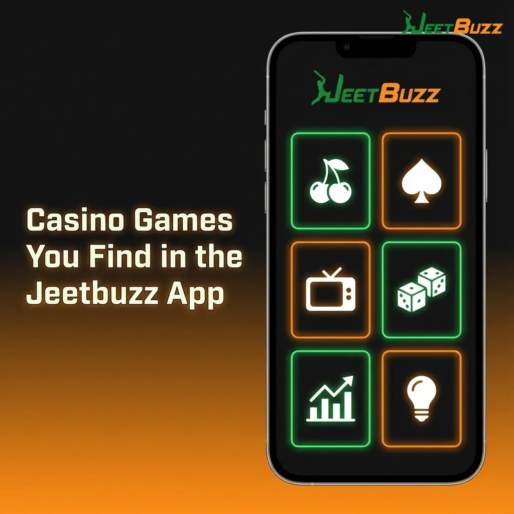 Jeetbuzz mobile app screen showing slots, live roulette, blackjack, Teen Patti, Andar Bahar, baccarat, and crash games.