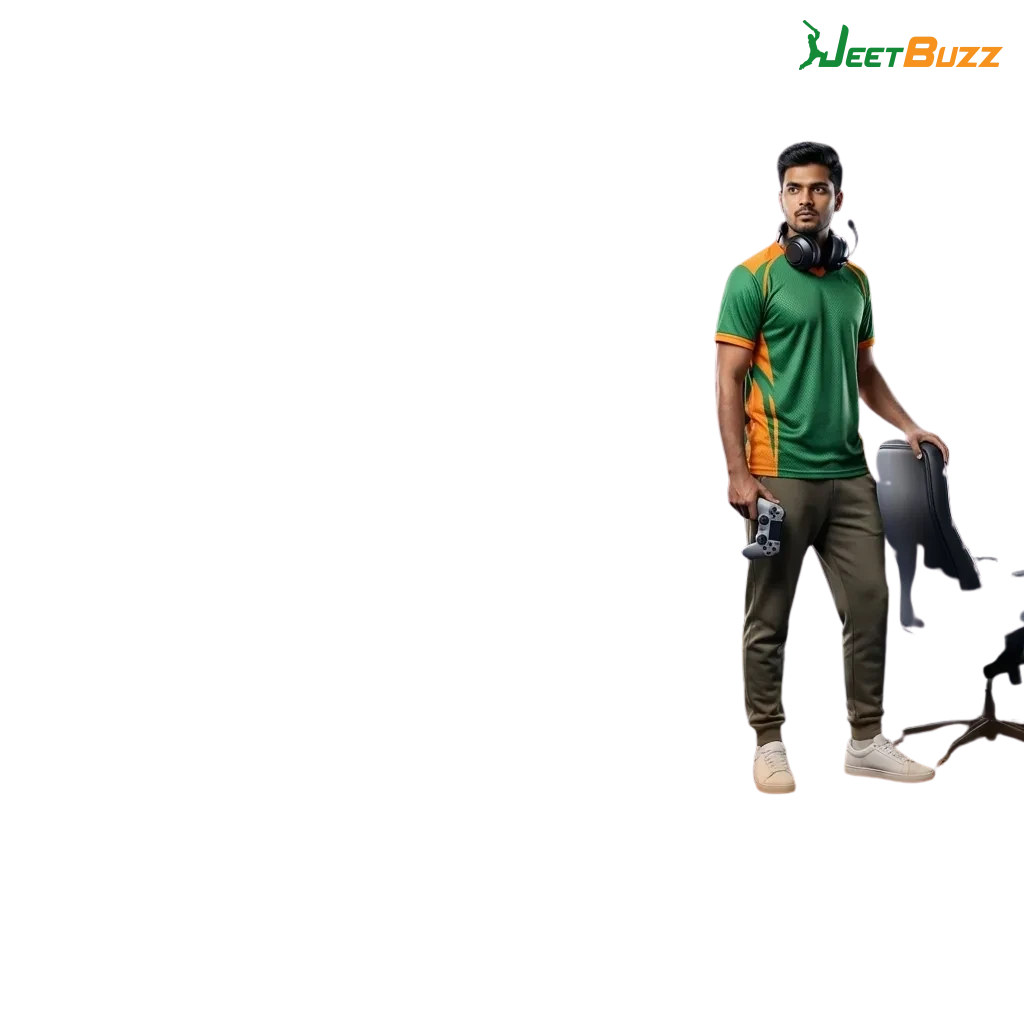 Jeetbuzz player studies Dota 2 stats and odds on a laptop, with bankroll notes and strategy tips visible on the screen