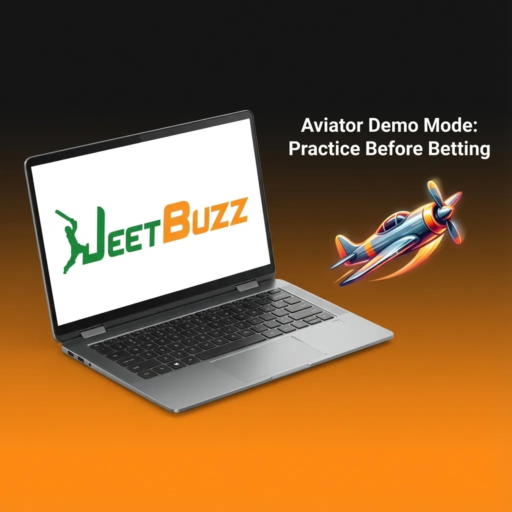 Aviator game demo screen showing rising plane, multipliers, stats, and betting controls using virtual balance instead of real money