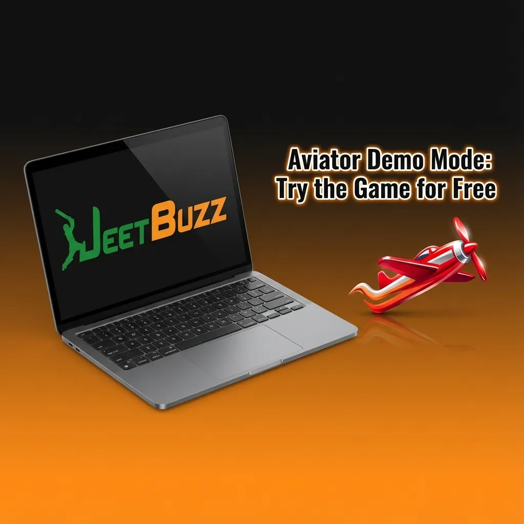 Screenshot of Jeetbuzz Aviator demo mode in Bangladesh showing plane, virtual credits, and betting controls