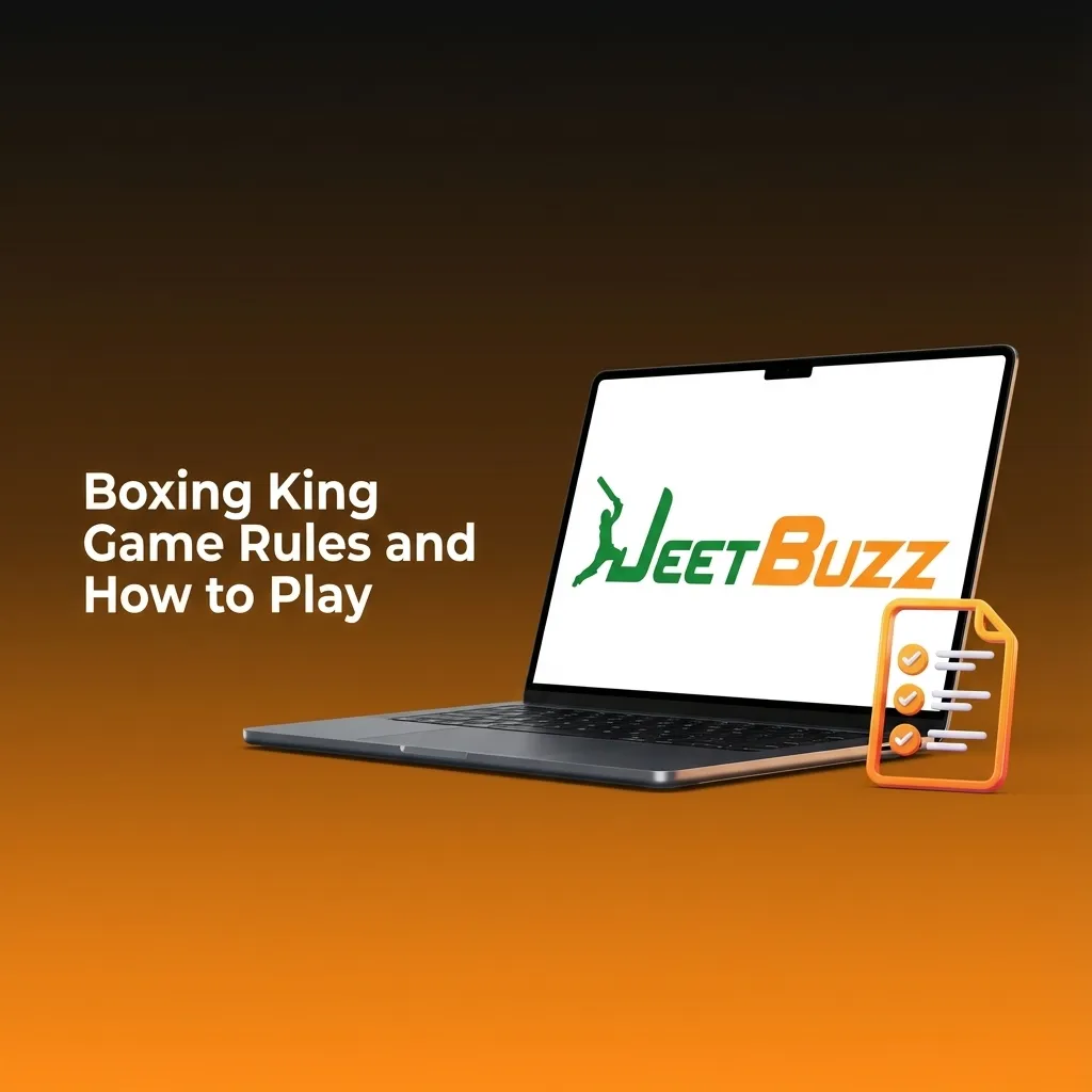 Illustrated Boxing King slot machine screen with rules on reels, paylines, wilds, scatters, and free spin features