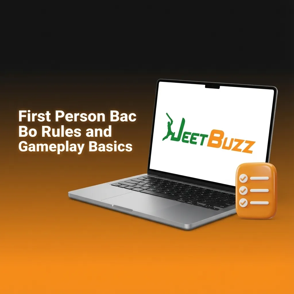 Illustrated First Person Bac Bo table with Player, Banker, Tie betting spots and two dice rolling in a digital casino interface