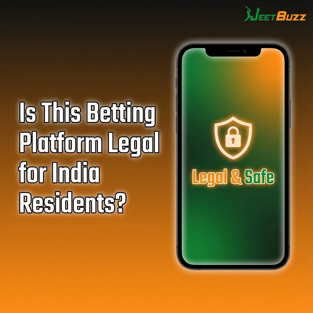 Illustration of an Indian user reviewing an online betting site’s legal, safety and responsible gaming information on a laptop