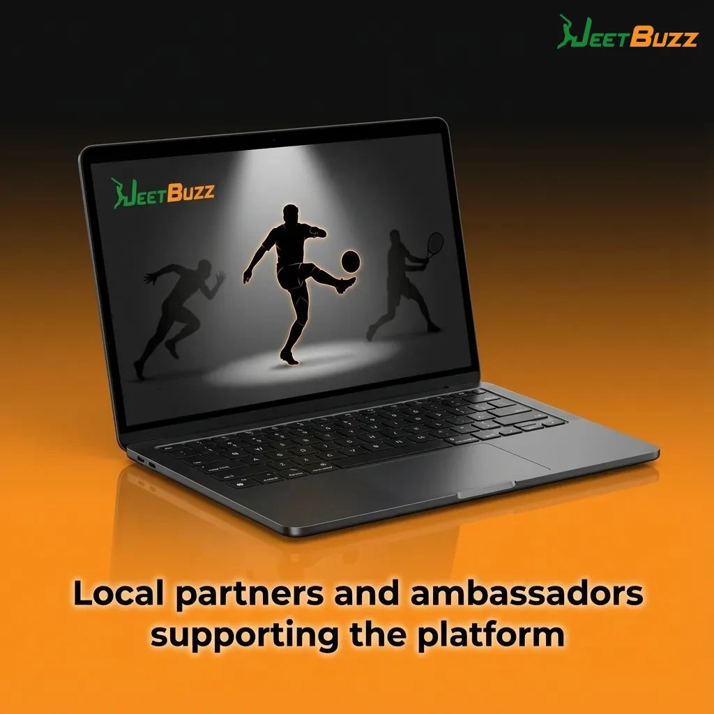 Collage of Pakistani sports analysts, esports streamers, influencers and payment logos endorsing a local betting platform