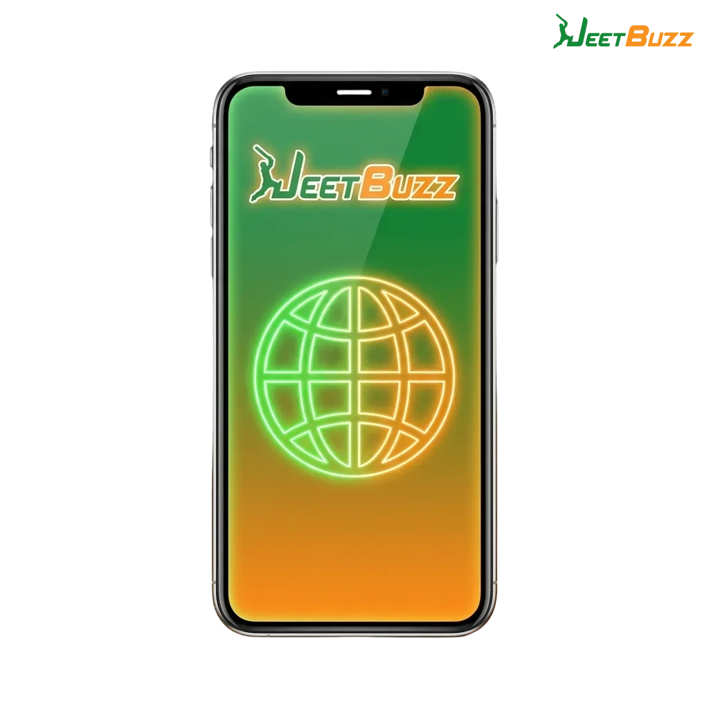 Phone showing Jeetbuzz mobile web app with betting offers for Pakistan players and prompt to install home screen shortcut