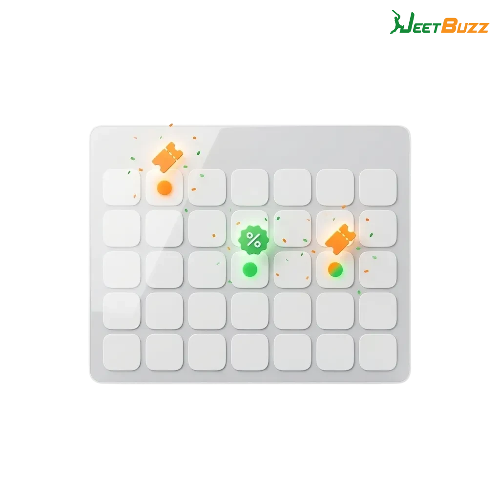 Jeetbuzz promo code India banner highlighting free spins, cashback, and sports refund welcome rewards for new players