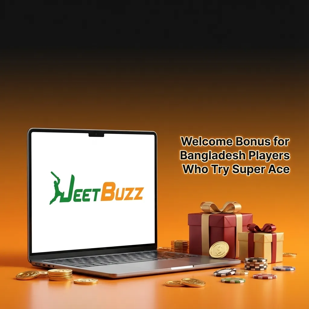 Promotional banner for Bangladesh players showing Super Ace welcome bonus spins, cashback, and sports refund details