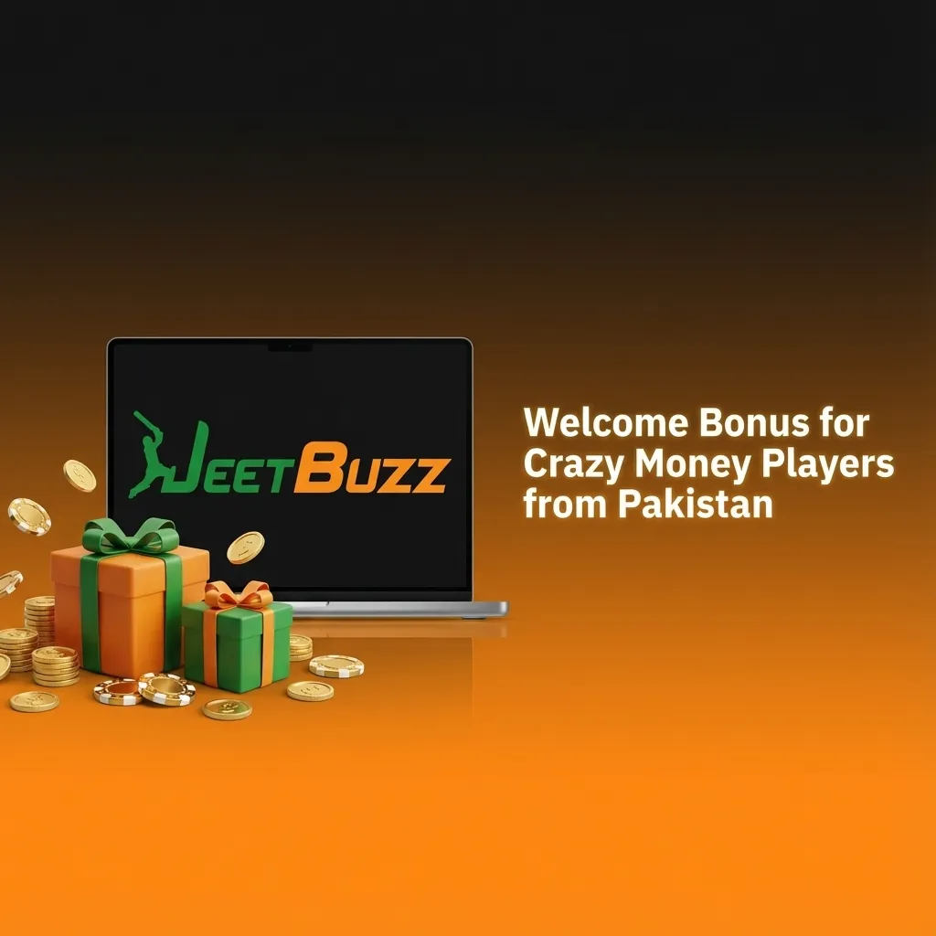 Promotional banner: Welcome bonus for Pakistani Crazy Money players with spins, cashback, and sports refund