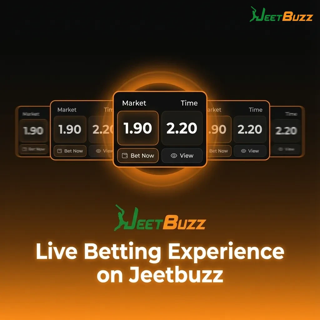 User placing live in‑play bets on Jeetbuzz for cricket, football, tennis, and eSports with dynamic odds on screen