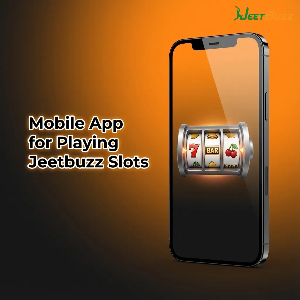 Smartphone showing Jeetbuzz slots app interface with game icons, bet controls and payment options for Bangladeshi users