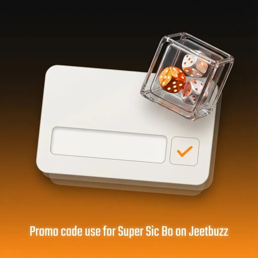 Graphic showing “SICBOPK” promo code for Super Sic Bo on Jeetbuzz Pakistan with cashback, spins, and bonus instructions.