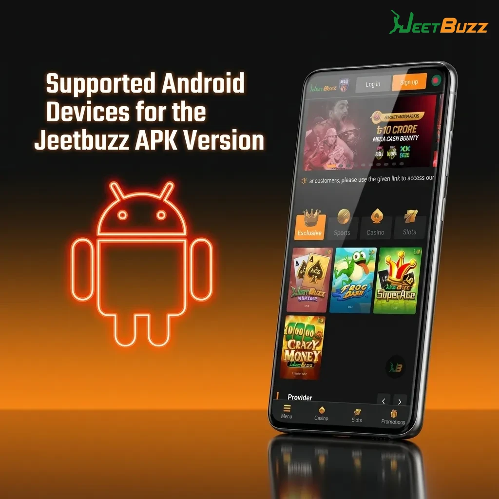 Chart of supported Android phones in Bangladesh for Jeetbuzz APK, listing major brands and popular tested models.