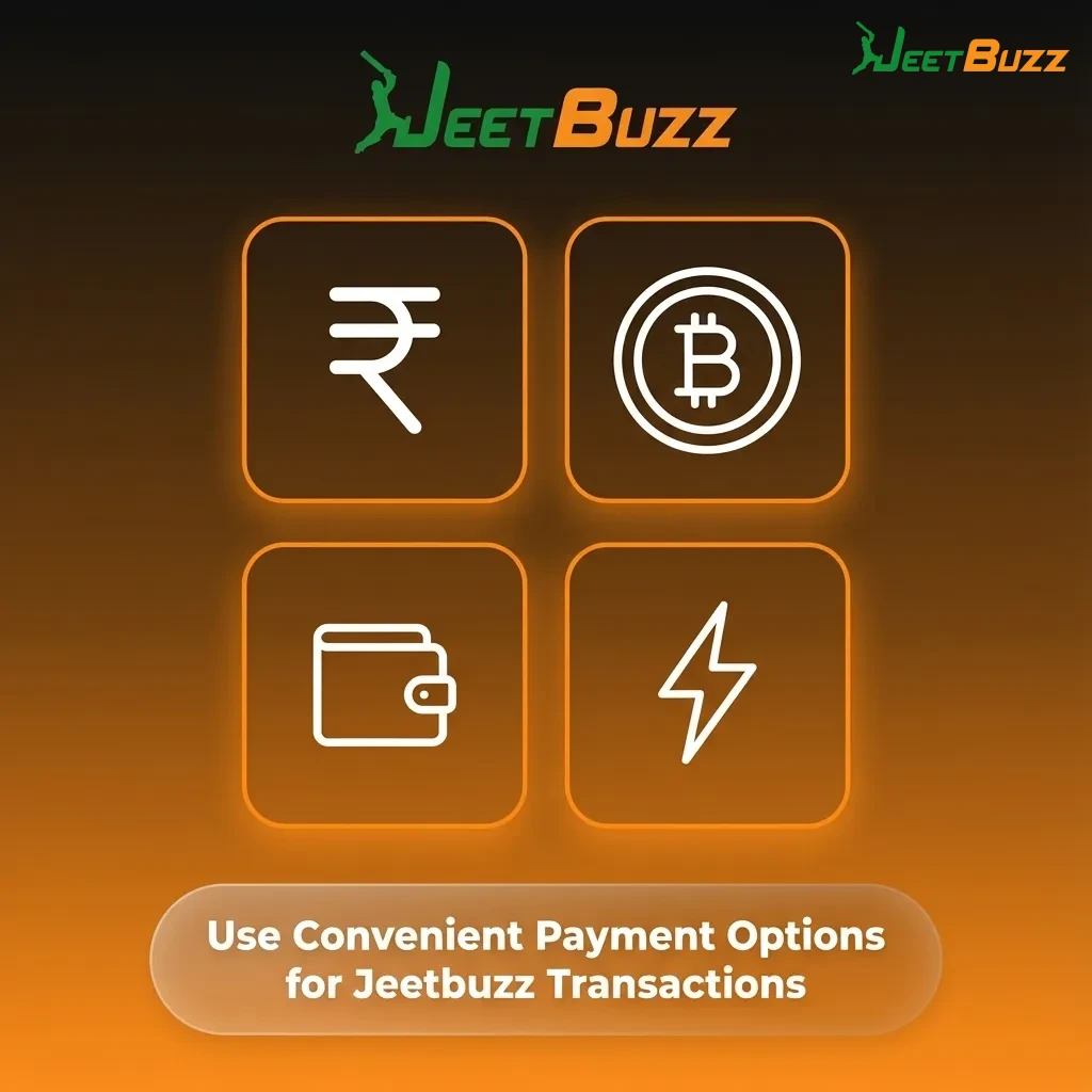 Jeetbuzz payment options screen highlighting Easypaisa, JazzCash, cards, bank transfers, and secure digital wallets