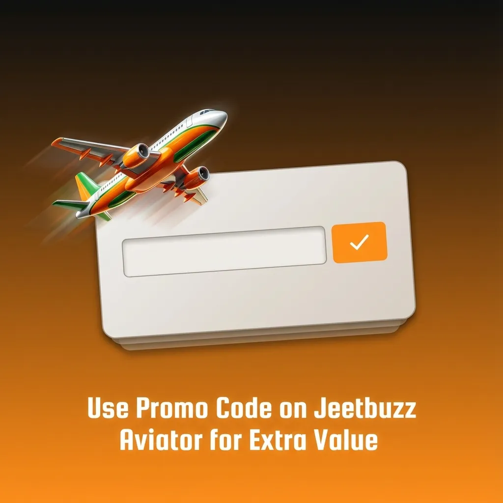 Jeetbuzz Aviator promo screen with field showing promo code “AVIATORPK” for extra spins, cashback, and rewards.