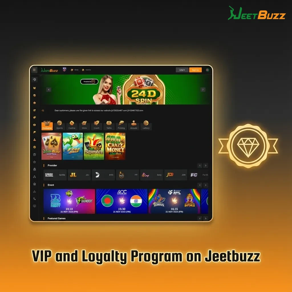 Illustration of Jeetbuzz VIP and loyalty tiers for Bangladesh bettors with cashback, faster withdrawals, and personal support