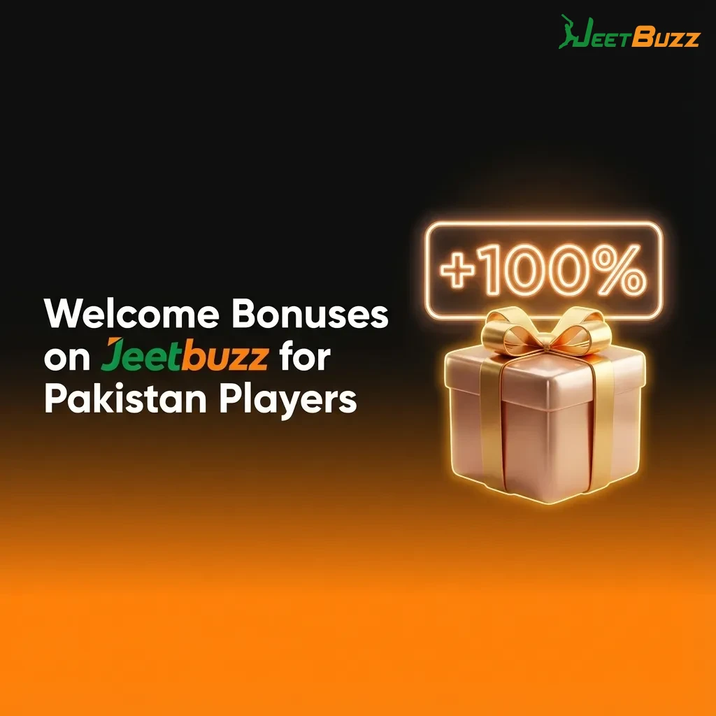 Jeetbuzz promo banner for Pakistan: 7 free spins, 25% live casino cashback, and 50% first sports bet refund