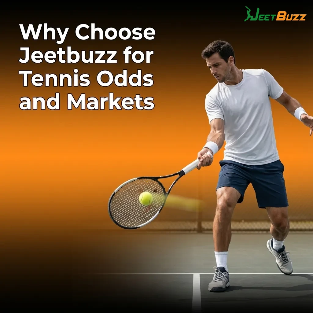Jeetbuzz tennis betting interface showing live odds, cash out option, stats, and Indian payment methods on mobile and desktop