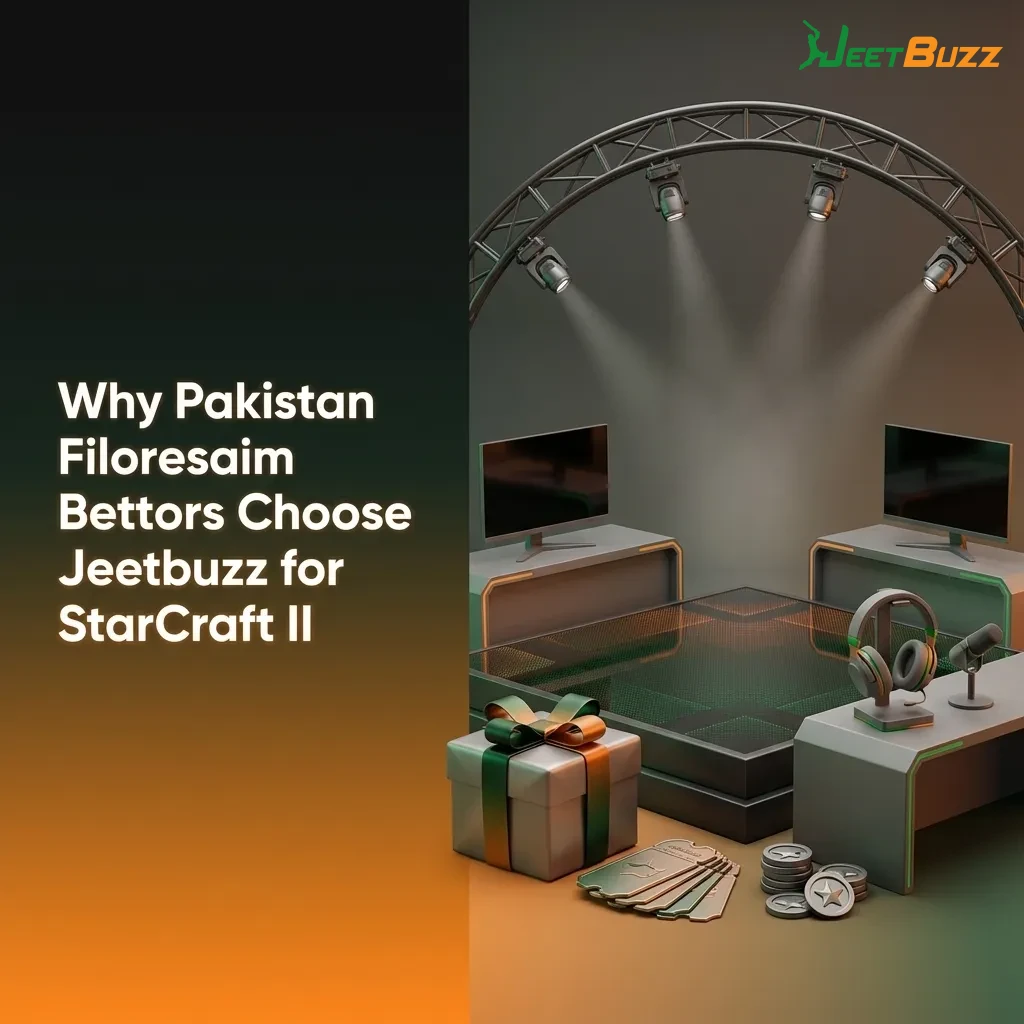 Pakistan bettor using Jeetbuzz app to place StarCraft II bets, highlighting bonuses, local payments, and live esports odds