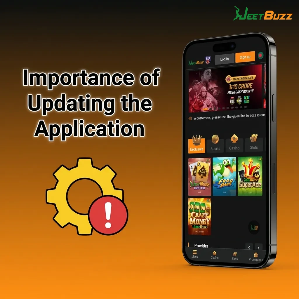 App update screen showing security fixes, faster payments, and new betting markets for tournaments